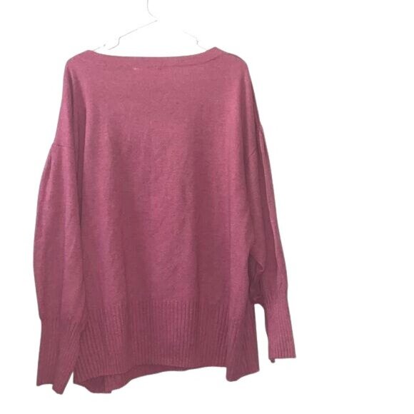 Terra & Sky Womens Plus Size 2X Burgundy Knit Pullover Sweater - Picture 6 of 8